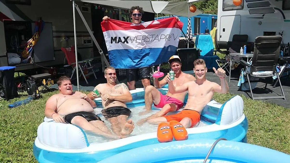 Party am Red-Bull-Ring: Die Niederländer sind federführend