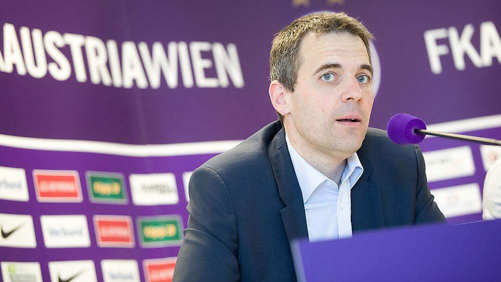 Austria-Club-Vorstand Markus Kraetschmer steht bei den Fans in der Kritik