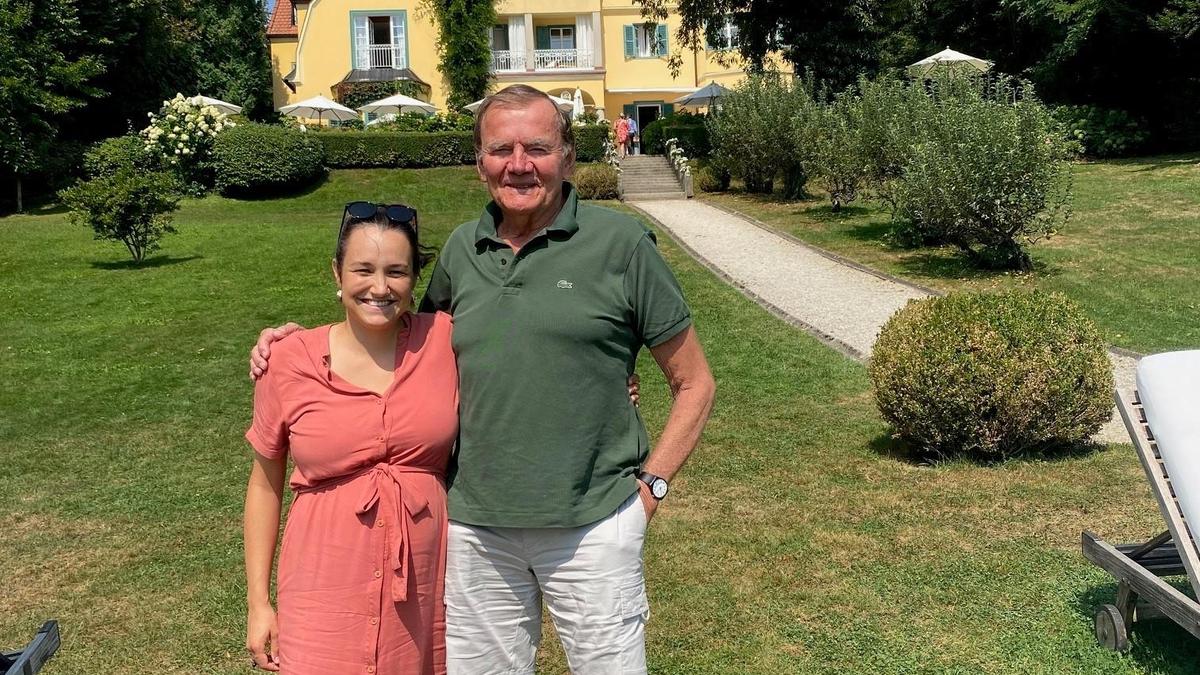 Elisabeth Dunst und Gunter Nitsche beim Wiedersehen in Velden am Wörthersee