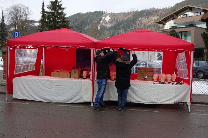 Auch in der Meile beginnt der Aufbau