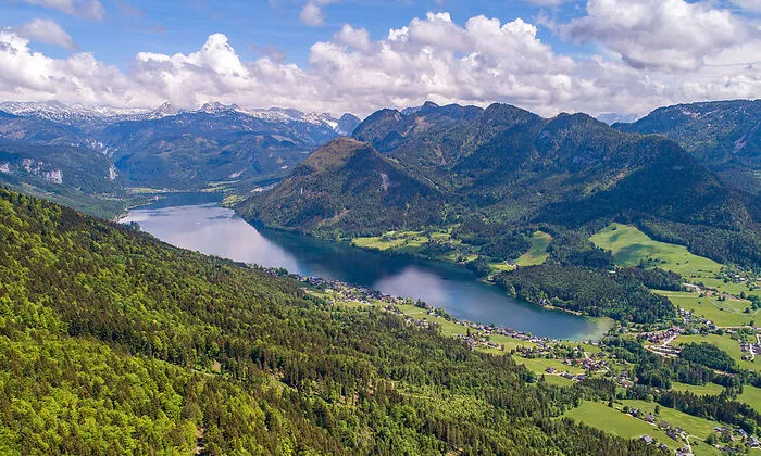Der wunderschöne Grundlsee von oben