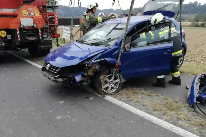 Das Rote Kreuz führte an der Unfallstelle die Erstversorgung durch und lieferte den Schwerverletzten in das Landeskrankenhaus Feldbach ein.