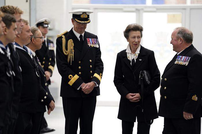 Prinzessin Anne bedankte sich bei Marine-Angehörigen