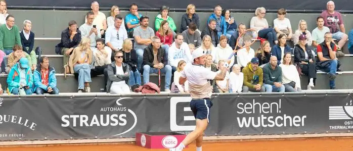 Besonders regionale Spieler füllten die Sitzplätze bei den Tennisturnieren