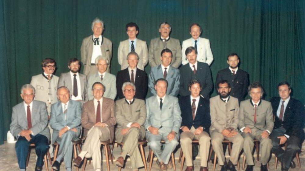 Die Gründungsmitglieder des Lions Clubs Gleisdorf