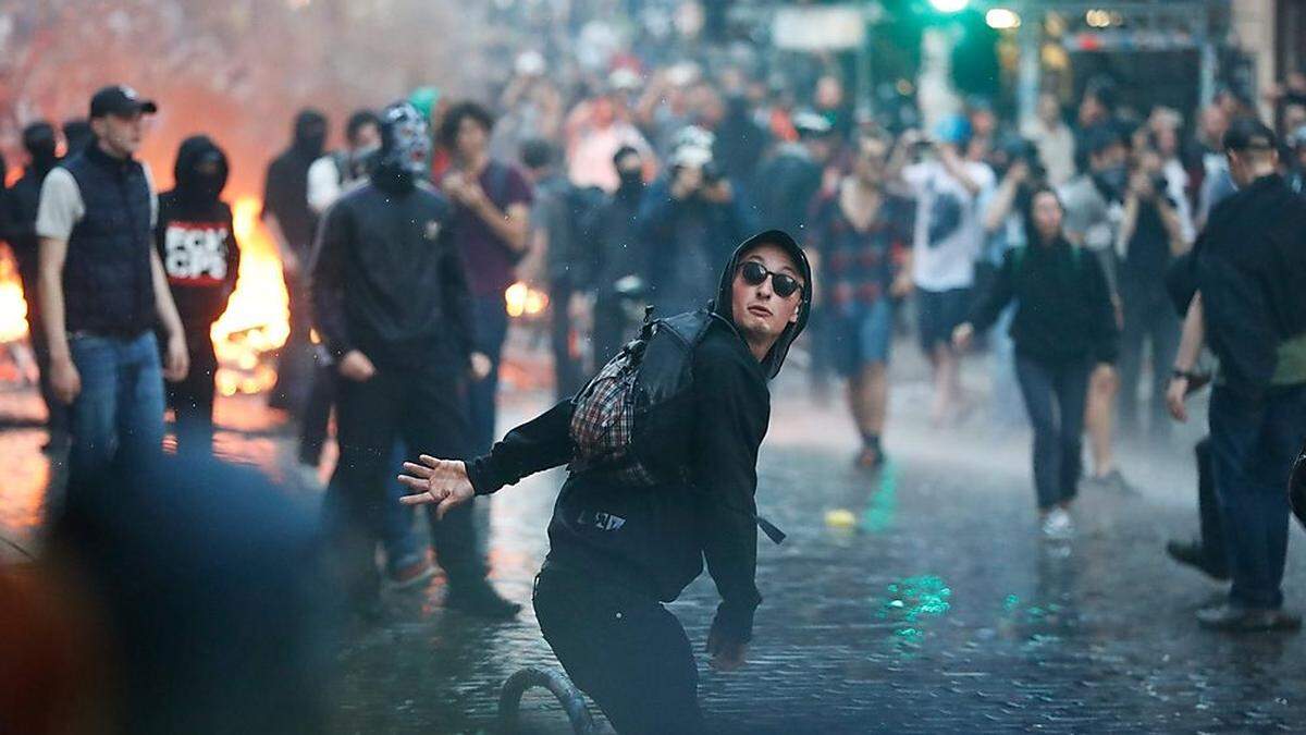 Die Proteste gegen den G20-Gipfel in Hamburg eskalierten