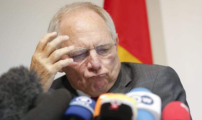 Sorgenfalten auch bei Wolfgang Schäuble