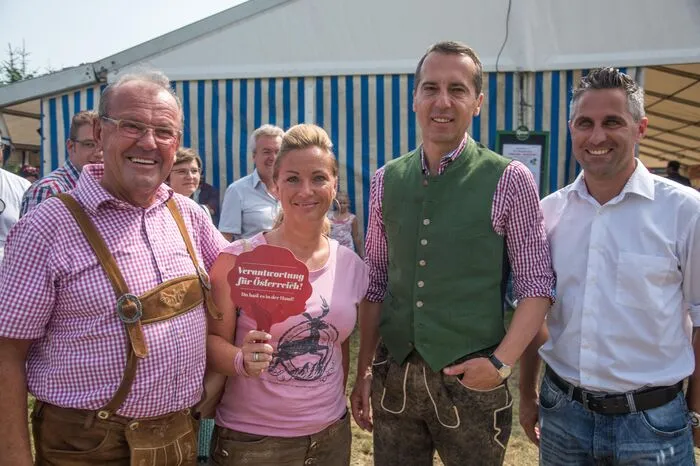Bundeskanzler Kern in Kammern mit Bürgermeister Karl Dobnigg