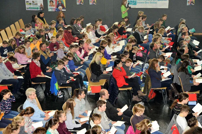 Dieses Mal fand das Treffen in der Puttererseehalle in Aigen im Ennstal statt - eingeladen waren die Sternsinger aus der ganzen Obersteiermark.