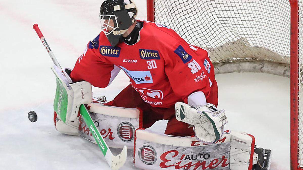 Lars Haugen steuerte einen Assist zum zweiten KAC-Tor bei