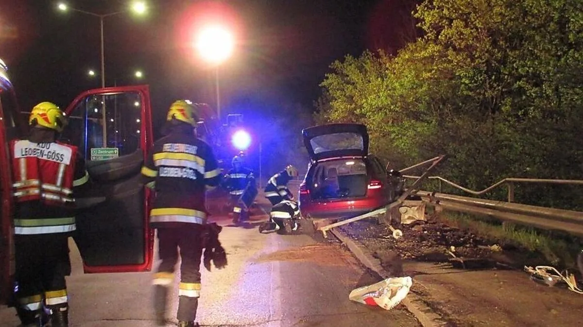 25-Jähriger krachte gegen Ampelanlage in Donawitz