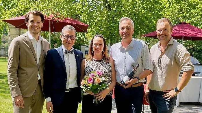 Martin Tarmann, Herbert Kristler, Sonia Brandstätter, Markus Brandstätter und Gerd Sarnitz