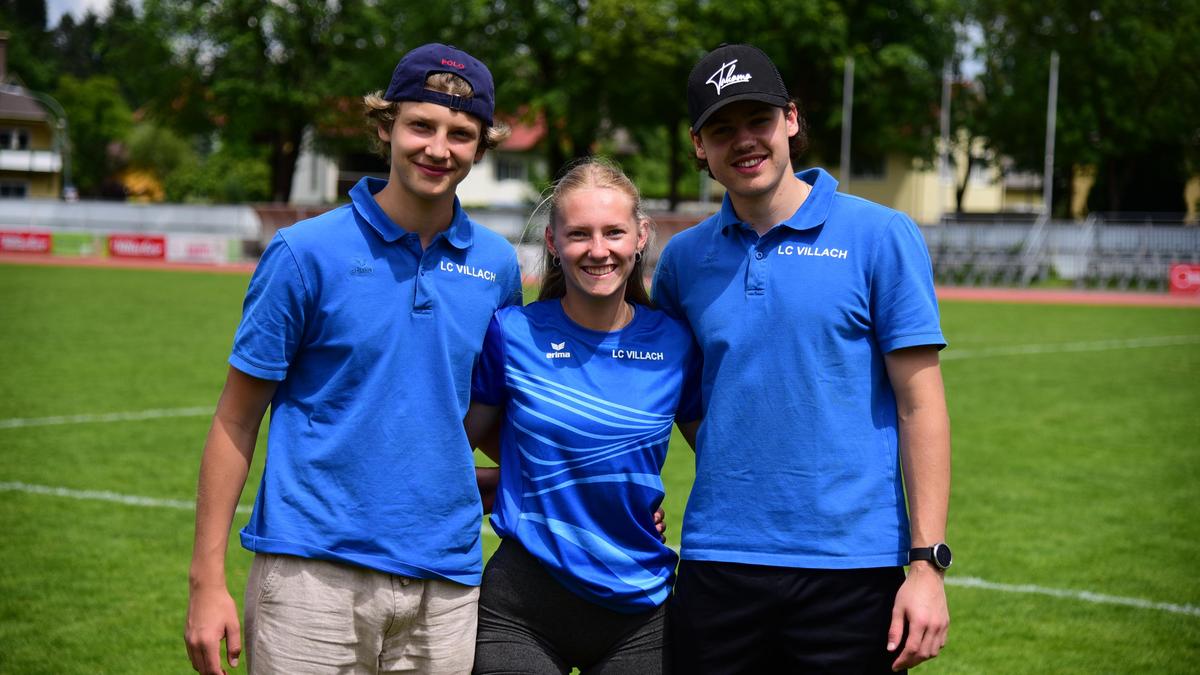 Laurin Steinwender, Lara Frank und Paul Steiner organisieren als Maturaprojekt einen Leichtathletikwettkampf für Jugendliche