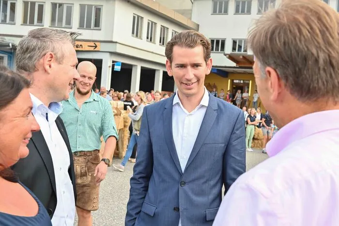 Der ehemalige Bundeskanzler Sebastian Kurz legte auf seiner Oberkärnten-Tour ebenfalls einen Zwischenstopp ein.