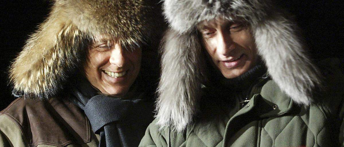Verstanden sich immer schon gut: Berlusconi und Putin 2003
