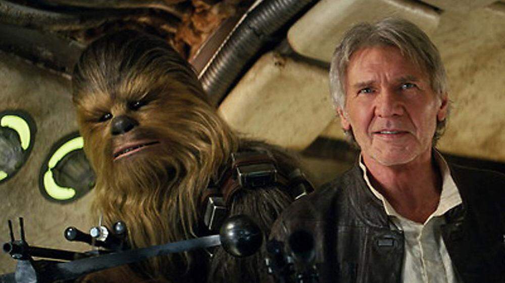 Chewbacca und Harrison Ford in "Star Wars"