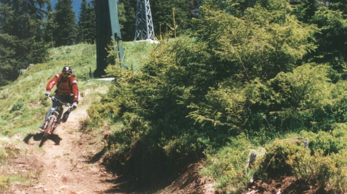 2001 wurde die erste Downhill-Strecke auf der Planai gebaut