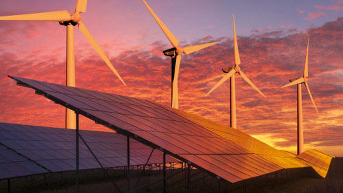 Wind - und Sonnenenergie spielen in Zukunft eine größere Rolle 	 