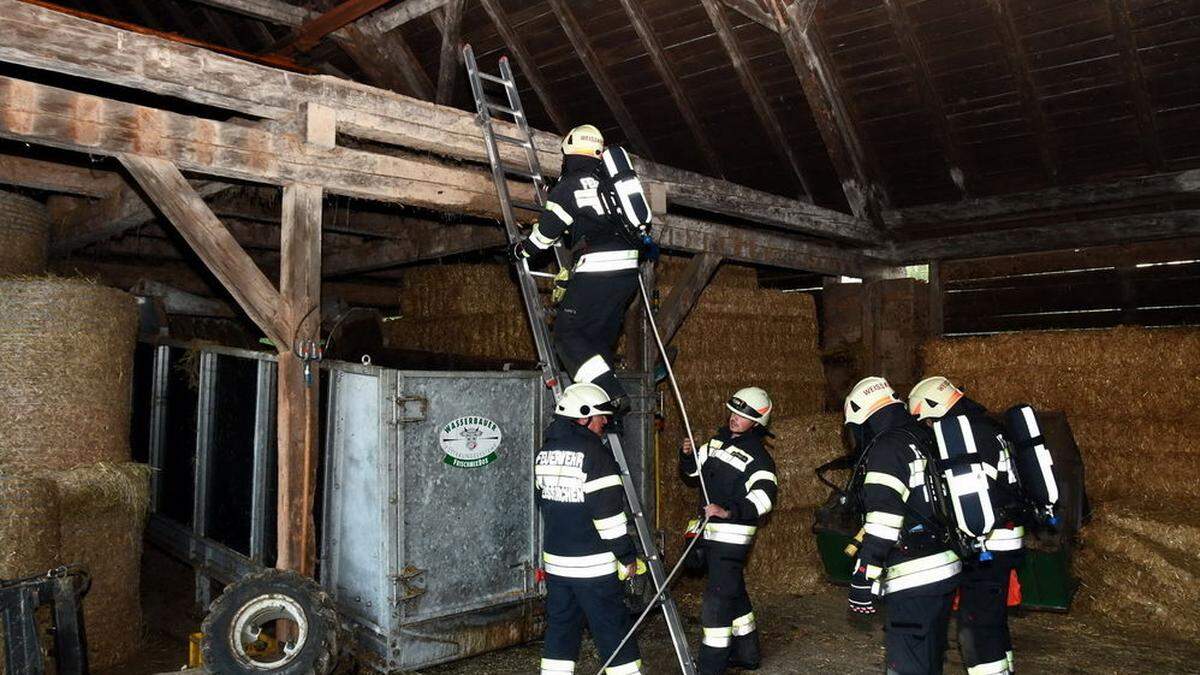 Die Annahme war ein Brand in einem Wirtschaftsgebäude