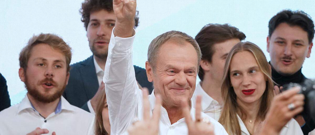 Donald Tusk führte seine Bürgerplattform auf Platz zwei. Anders als die PiS-Chef Jarosław Kaczyński hat er aber die Chance auf eine mit einer Mehrheit ausgestattete Koalitionsregierung