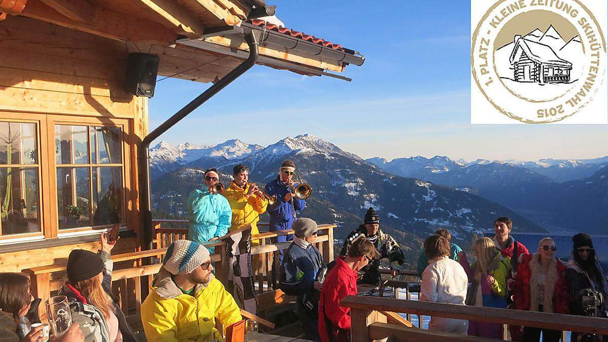 "Meckis Dolomiten Panoramastubn" ist Sieger der 1. Kleine Zeitung Skihüttenwahl