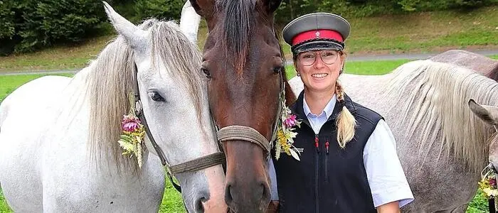 Almabtrieb der Lipizzanerstuten