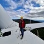  Ortsstellenleiter Manfred Ozwirk auf einem Windrad 