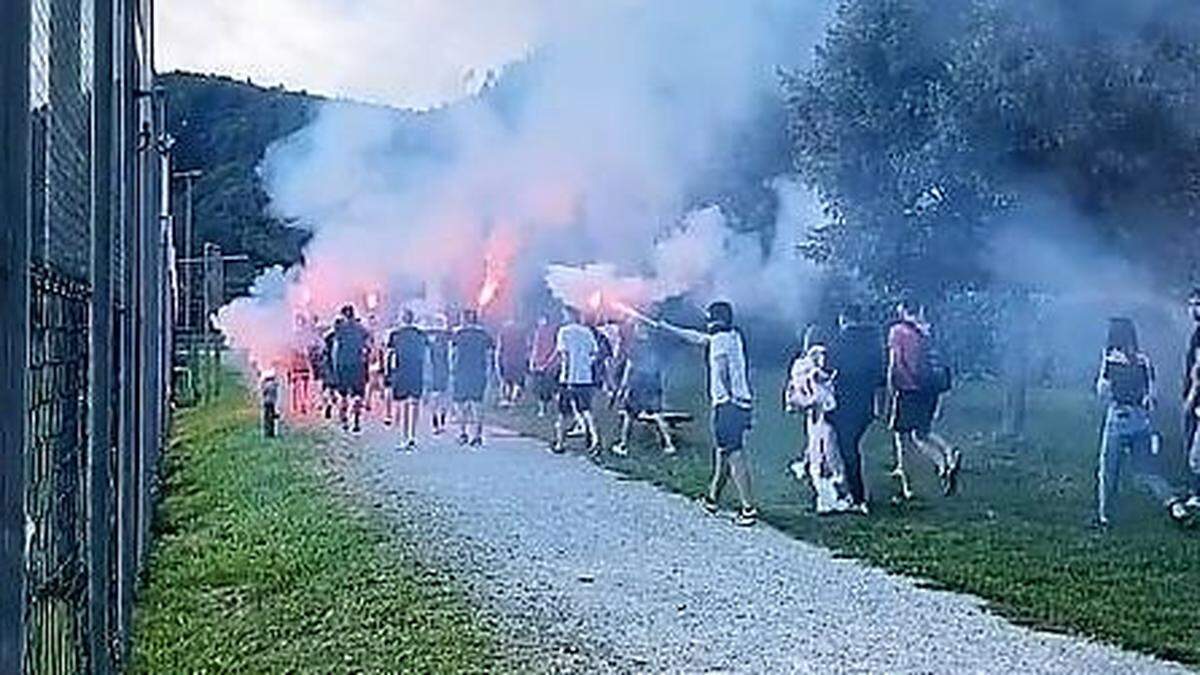 Die GAK-Fans in Weinzödl