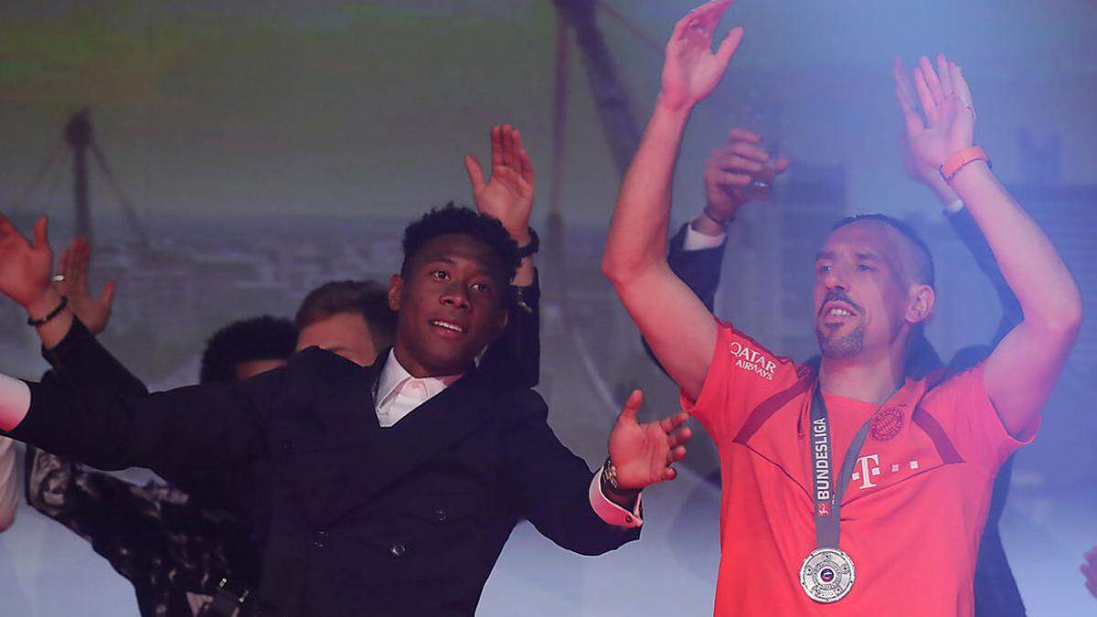 David Alaba tanzt mit Franck Ribery