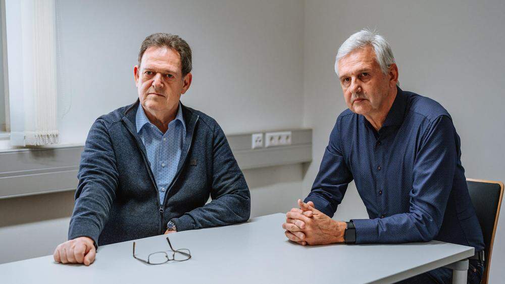 Zusammen haben sie fast 40 Jahre Erfahrung in Mordermittlungen: Peter Neubauer (links) und Harald Winkler