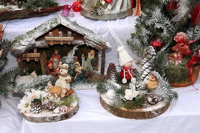 Neben kulinarischen Genüssen wurde viel an heimischem Hobby-Handwerk angeboten.