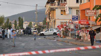 Ein Foto vom Tatort in Istanbul