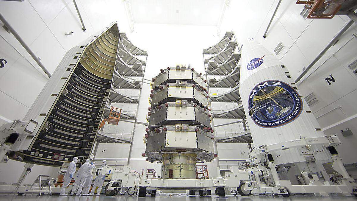 MMS-Mission der NASA vor dem Start: Vier identische Satelliten