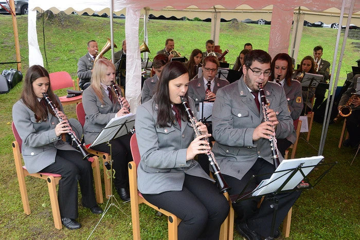 Die Werkskapelle Ferndorf umrahmte musikalisch den Festakt.