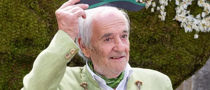 Reinhart Grundner nimmt den Ausseerhut und sagt Servus