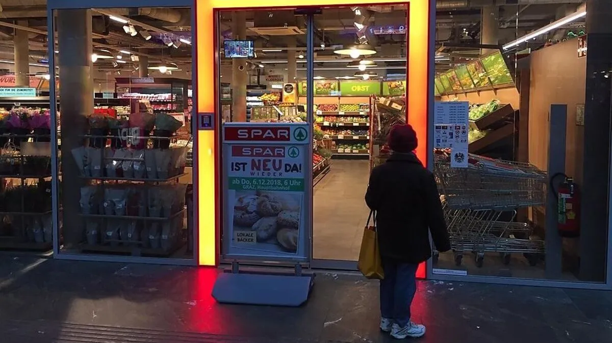 Der neue Eingangsbereich beim Supermarkt am Hauptbahnhof