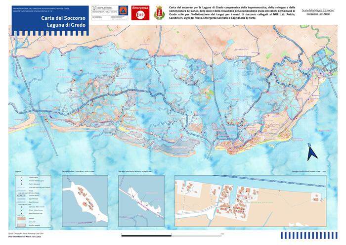 Die Lagune von Grado wurde zum ersten Mal komplett kartografisch erfasst