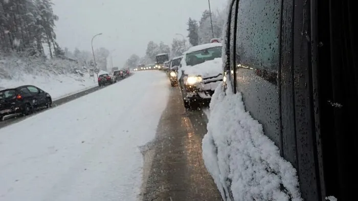 Im Frühverkehr gab es in Landskron kein Weiterkommen