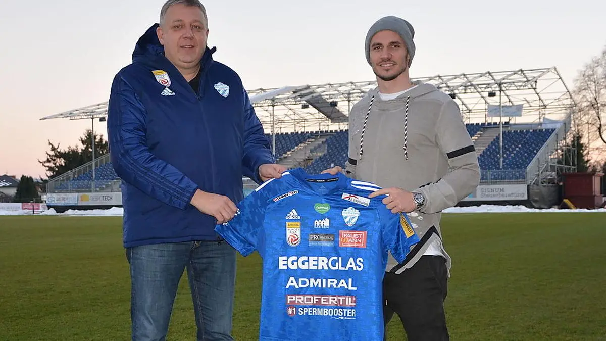 Erich Korherr mit Neuzugang Patrick Farkas