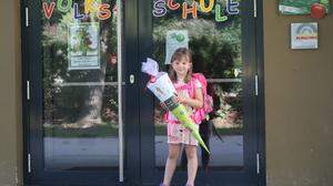 Marie Hartl freut sich auf ihren ersten Schultag