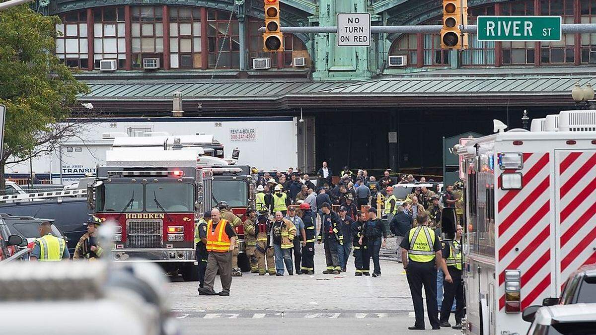 Das Unglück passierte im Bahnhof von Hoboken