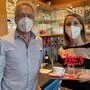 Gerhard Oberer, Birgit Kratzer vom Café Sole in Birkfeld