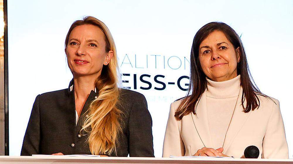 Juliane Bogner-Strauß (ÖVP) und Doris Kampus (SPÖ)