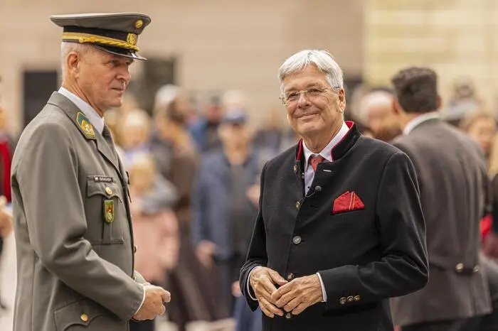 10. Oktober Feier Kranzniederlegung Kärntner Abwehrkampf Volksabstimmung Landhaushof Klagenfurt Oktober 2024