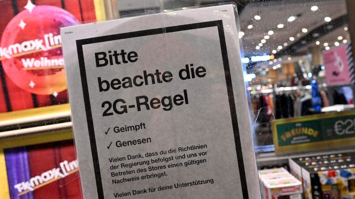 Auch im deutschen Handel gilt die 2G-Regel