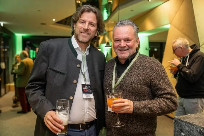 ORF-Steiermark-Chefredakteur Wolfgang Schaller und Antenne-Geschäftsführer Gottfried Bichler