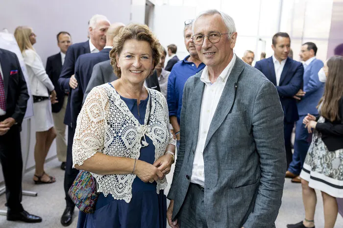 Landesrätin Ursula Lackner und Karl-Peter Pfeiffer (FH Joanneum)