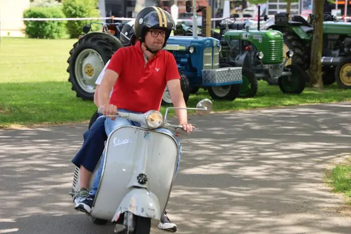 Der Rollerclub Kohlberg führte außerdem seine schönsten Motorroller vor