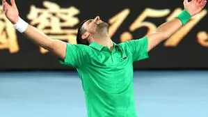 Novak Djokovic bezwang Titelverteidiger Jannik Sinner in fünf Sätzen