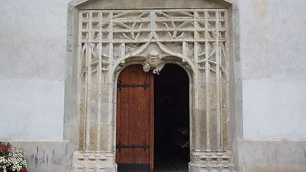 Das gotische Südportal der Aflenzer Pfarrkirche